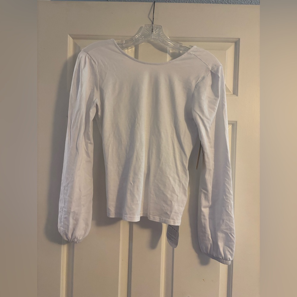 AG Adriano Goldschmied White Long Sleeve Top